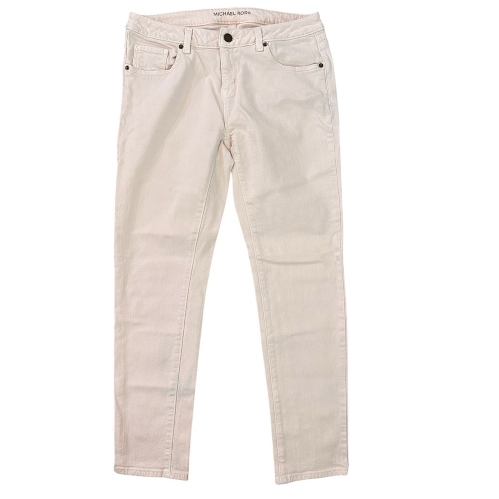 Michael Kors Women’s Light Pink Skinny Denim Pants Size 2 - Picture 2 of 7